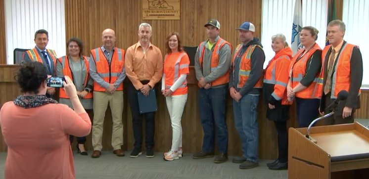 The Thurston Board of County Commissioners declared the third week of May, as the National Public Works Week during its Tuesday meeting on May 17.